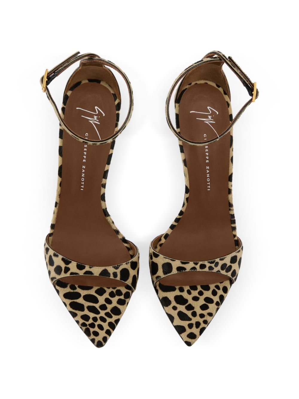 Giuseppe Zanotti Intriigo Heel Sandals — Leopard Print