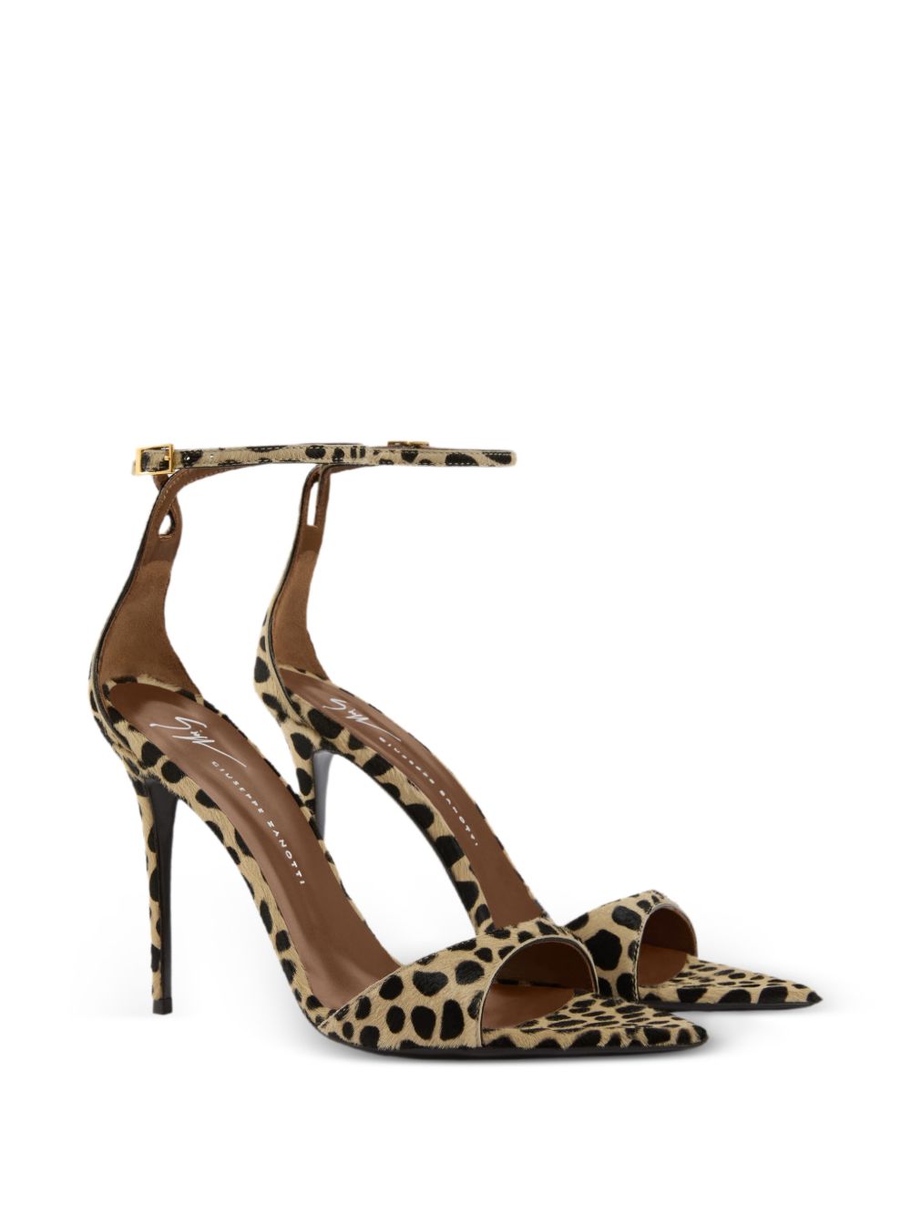 Giuseppe Zanotti Intriigo Heel Sandals — Leopard Print
