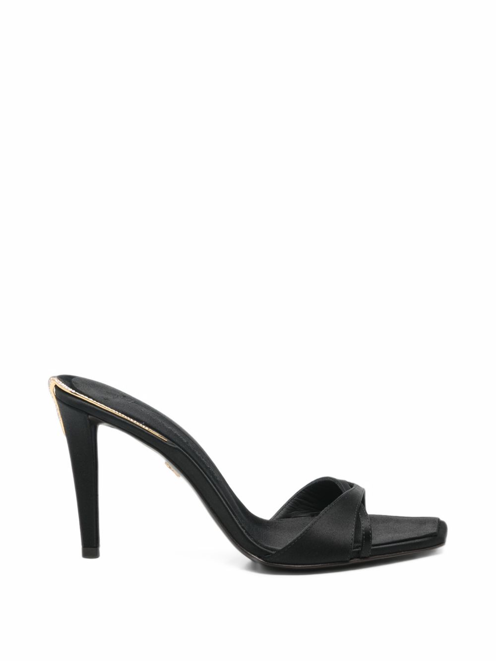 Giuseppe Zanotti Crossover Strap Heel Sandals — Black