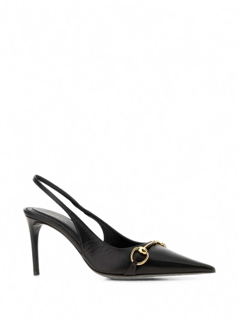 Gucci Horsebit Leather Slingback Pumps