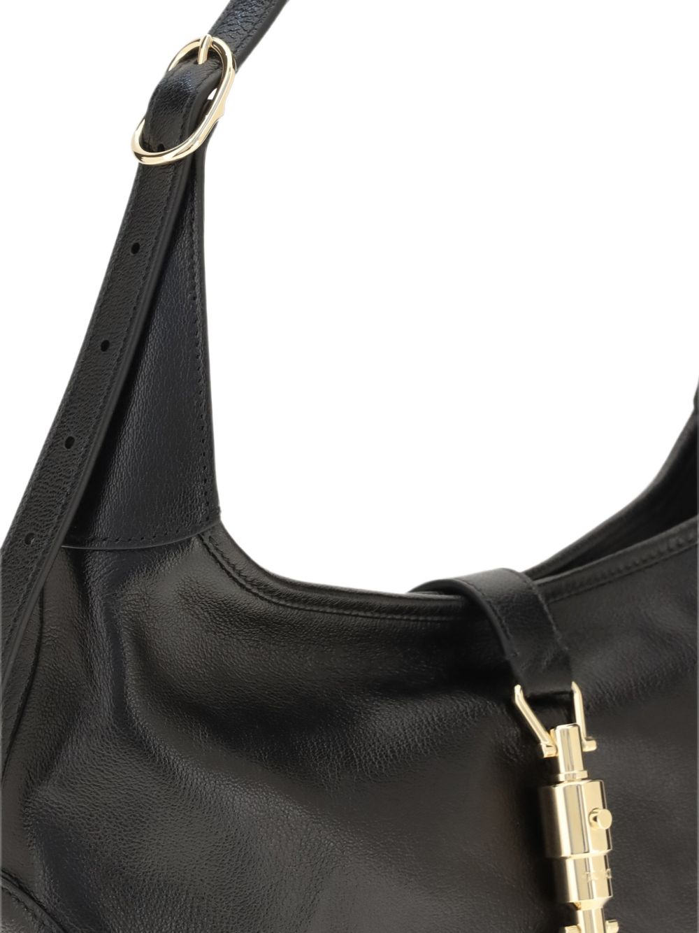Gucci Jackie 1961 Medium Leather Shoulder Bag — Black