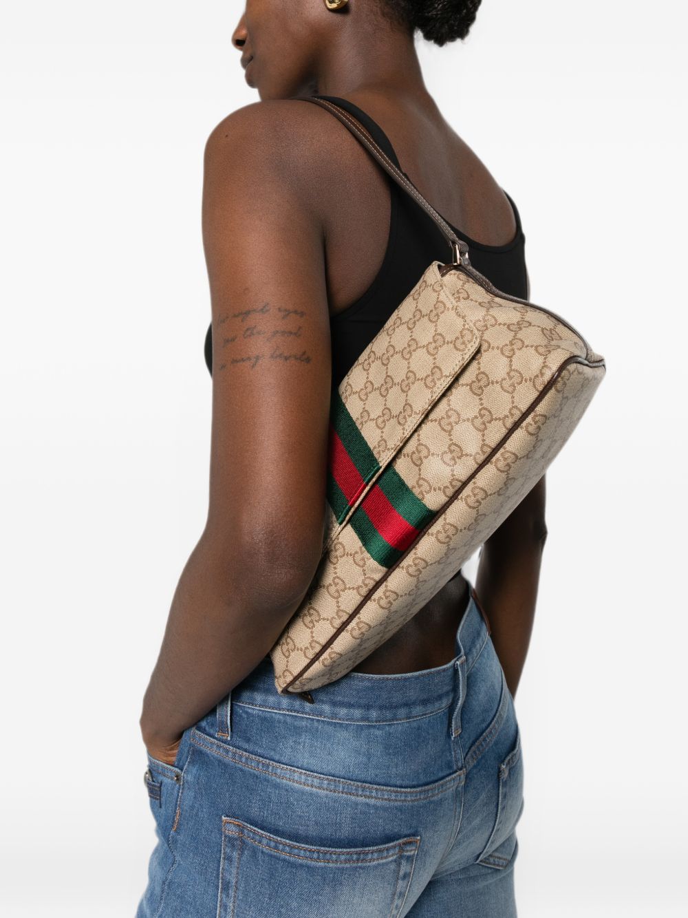 Gucci Madison Medium Shoulder Bag — Web Stripe