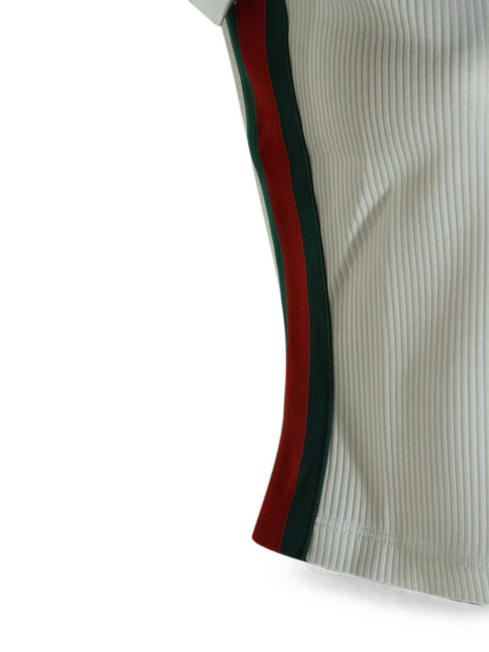 Gucci Web Detail Cotton Polo Shirt