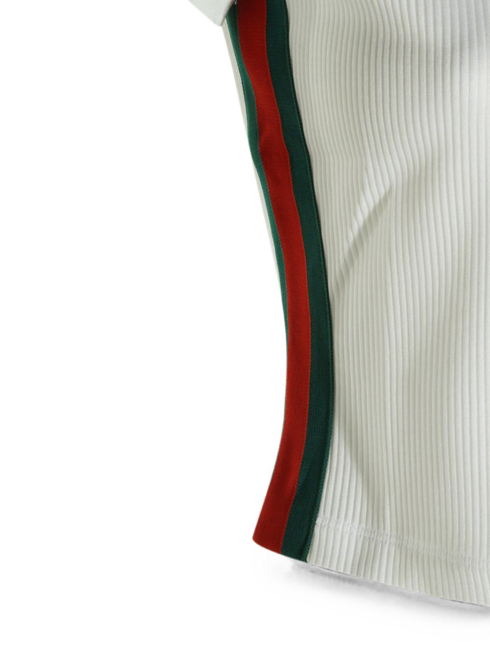 Gucci Web Detail Cotton Polo Shirt
