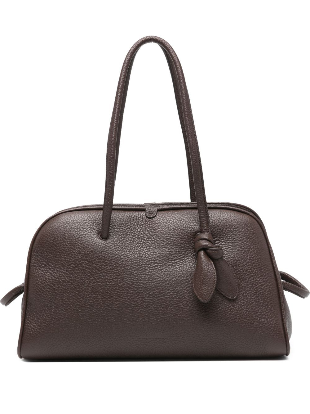 Jacquemus Le Turismo Leather Handbag — Dark Brown