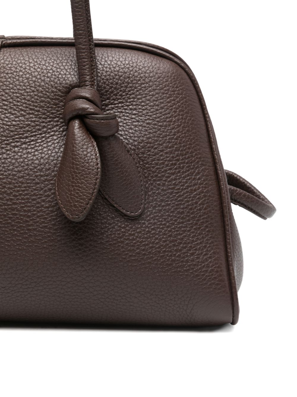 Jacquemus Le Turismo Leather Handbag — Dark Brown