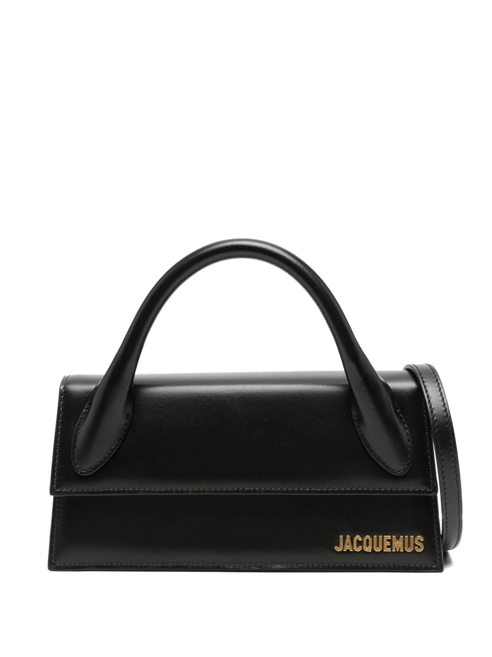 Jacquemus Le Chiquito Long Leather Handbag — Black