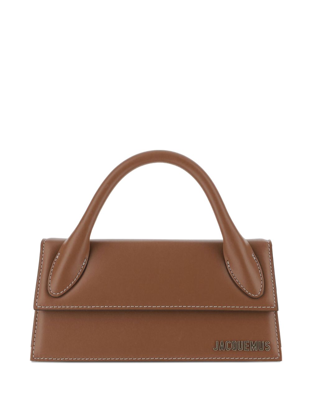 Jacquemus Le Chiquito Long Leather Handbag — Camel Brown