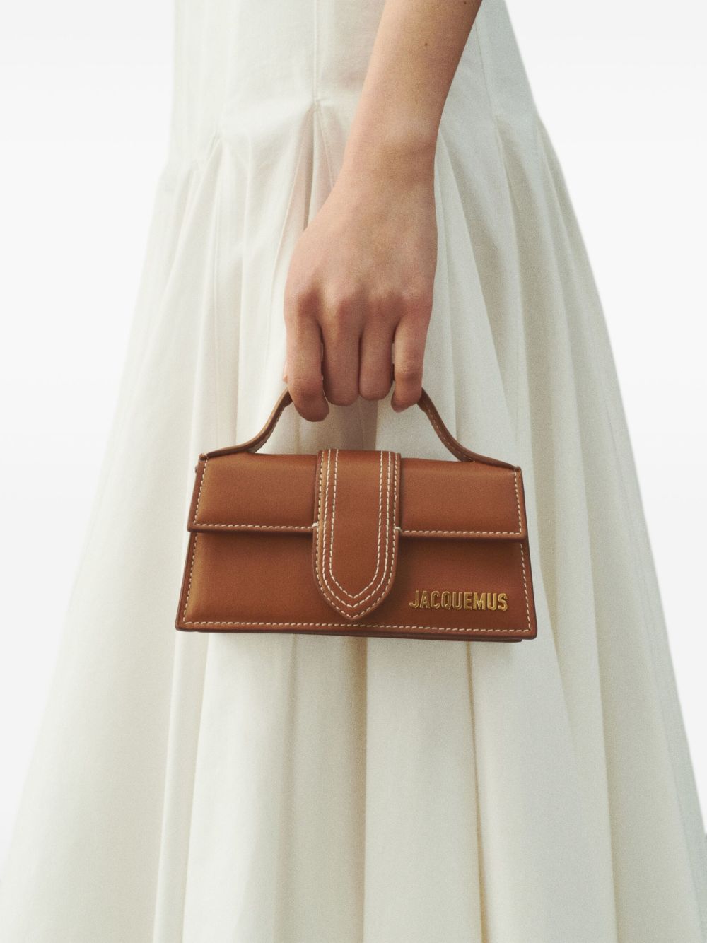Jacquemus Le Bambino Leather Handbag — Brown