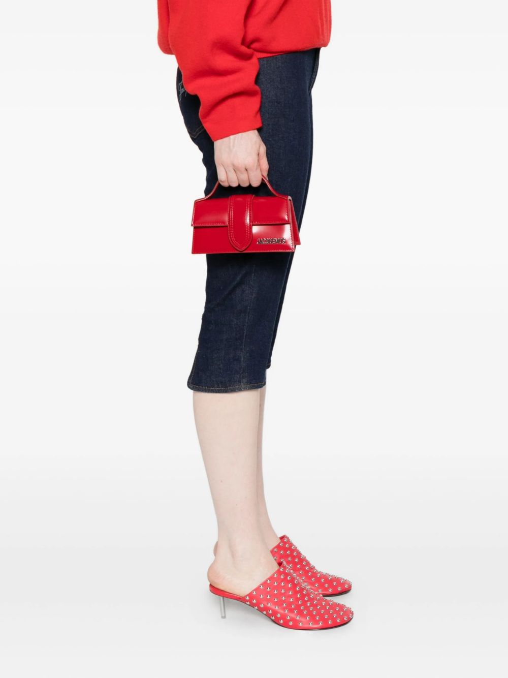 Jacquemus Le Bambino Leather Handbag — Red