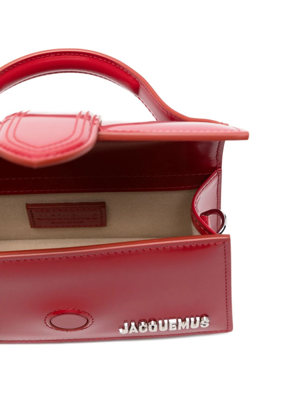 Jacquemus Le Bambino Leather Handbag — Red