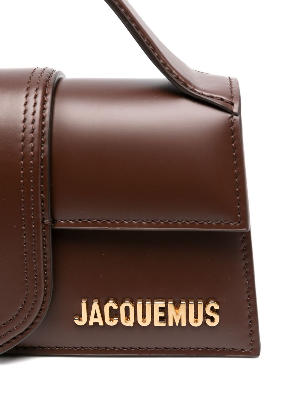 Jacquemus Le Bambino Leather Handbag — Dark Brown