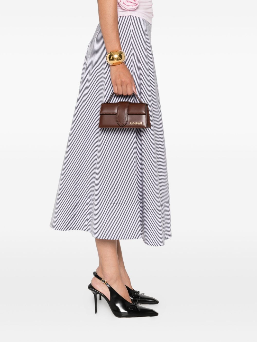 Jacquemus Le Bambino Leather Handbag — Dark Brown