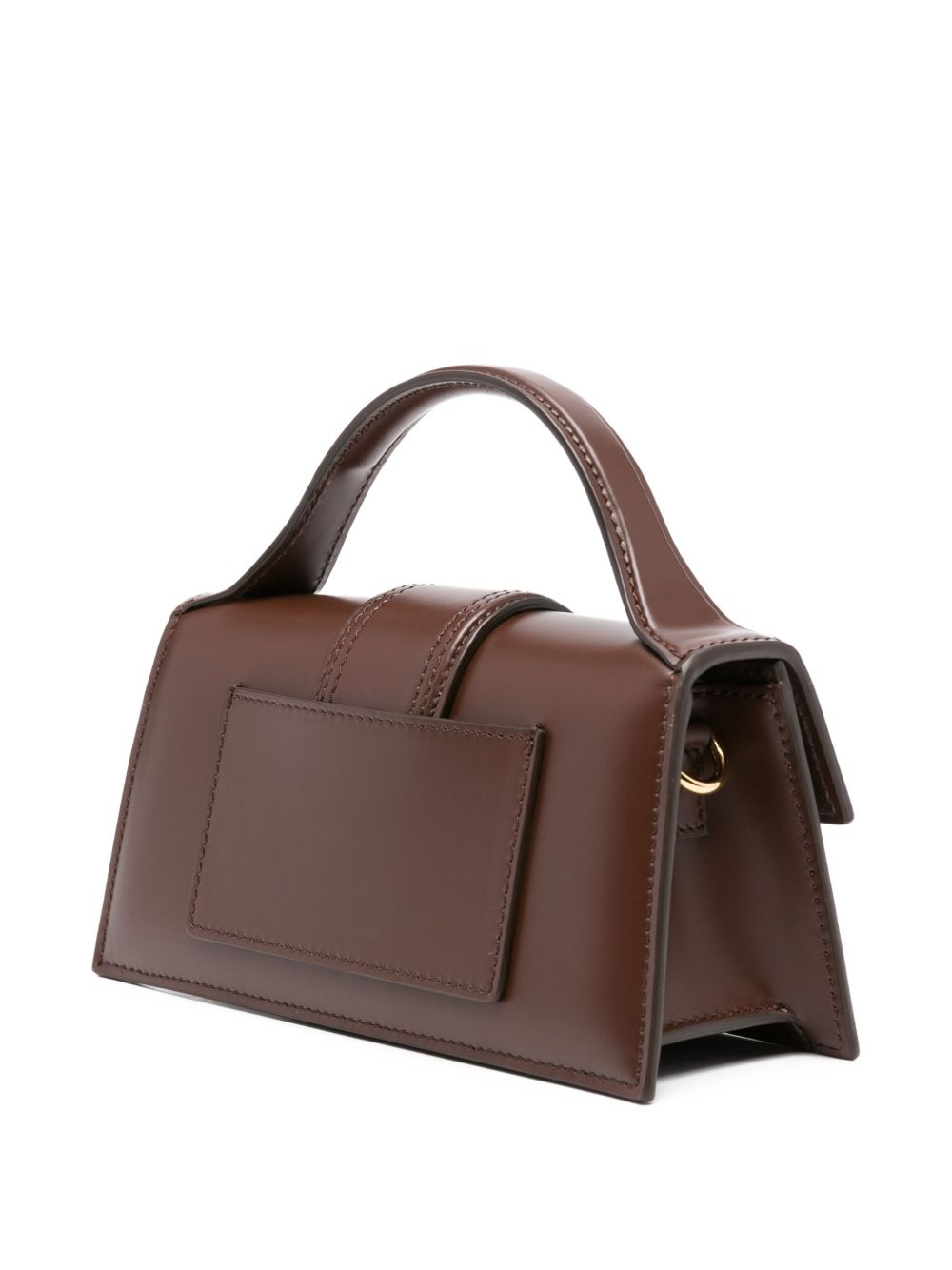 Jacquemus Le Bambino Leather Handbag — Dark Brown