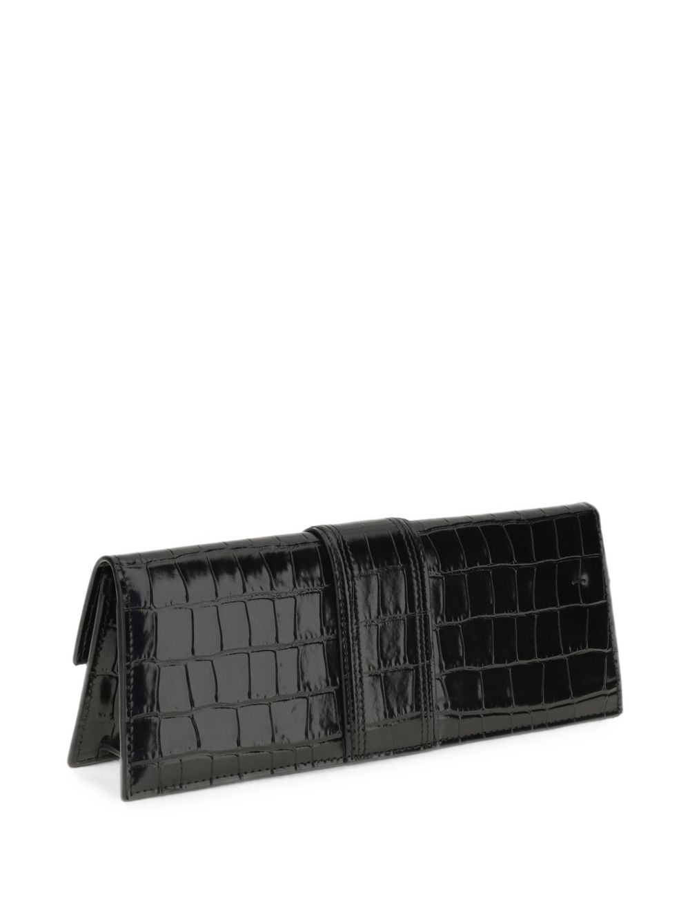 Jacquemus La Pochette Bambino Leather Clutch — Black