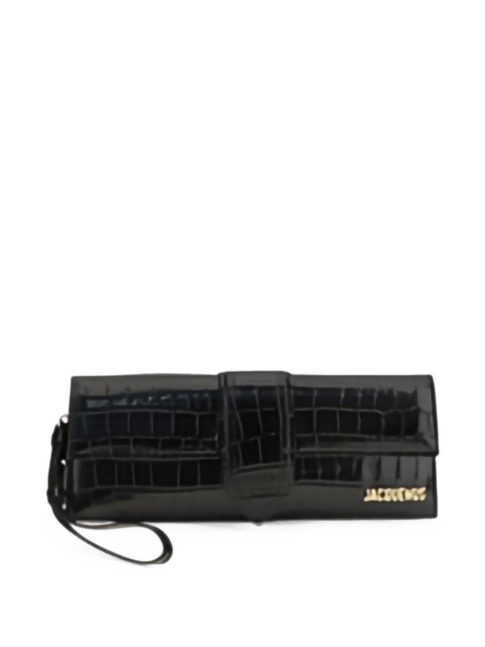 Jacquemus La Pochette Bambino Leather Clutch — Black
