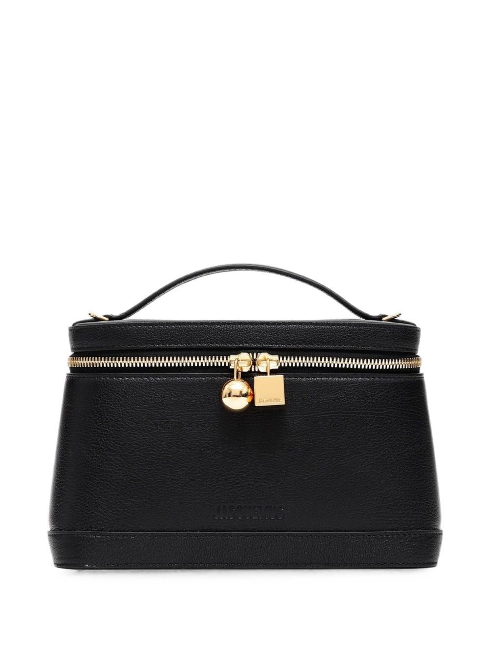 Jacquemus Le Petit Vanity Leather Shoulder Bag — Black