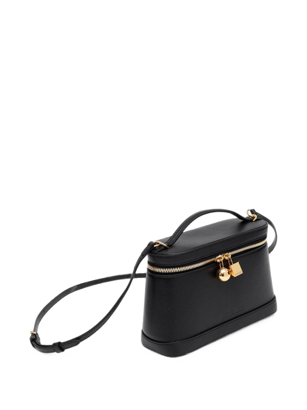 Jacquemus Le Petit Vanity Leather Shoulder Bag — Black