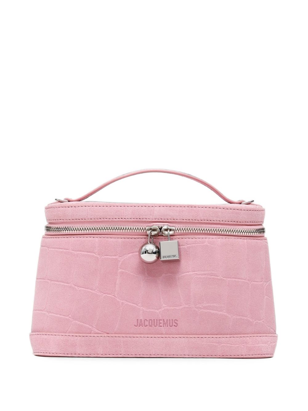 Jacquemus Le Petit Vanity Leather Shoulder Bag — Light Pink