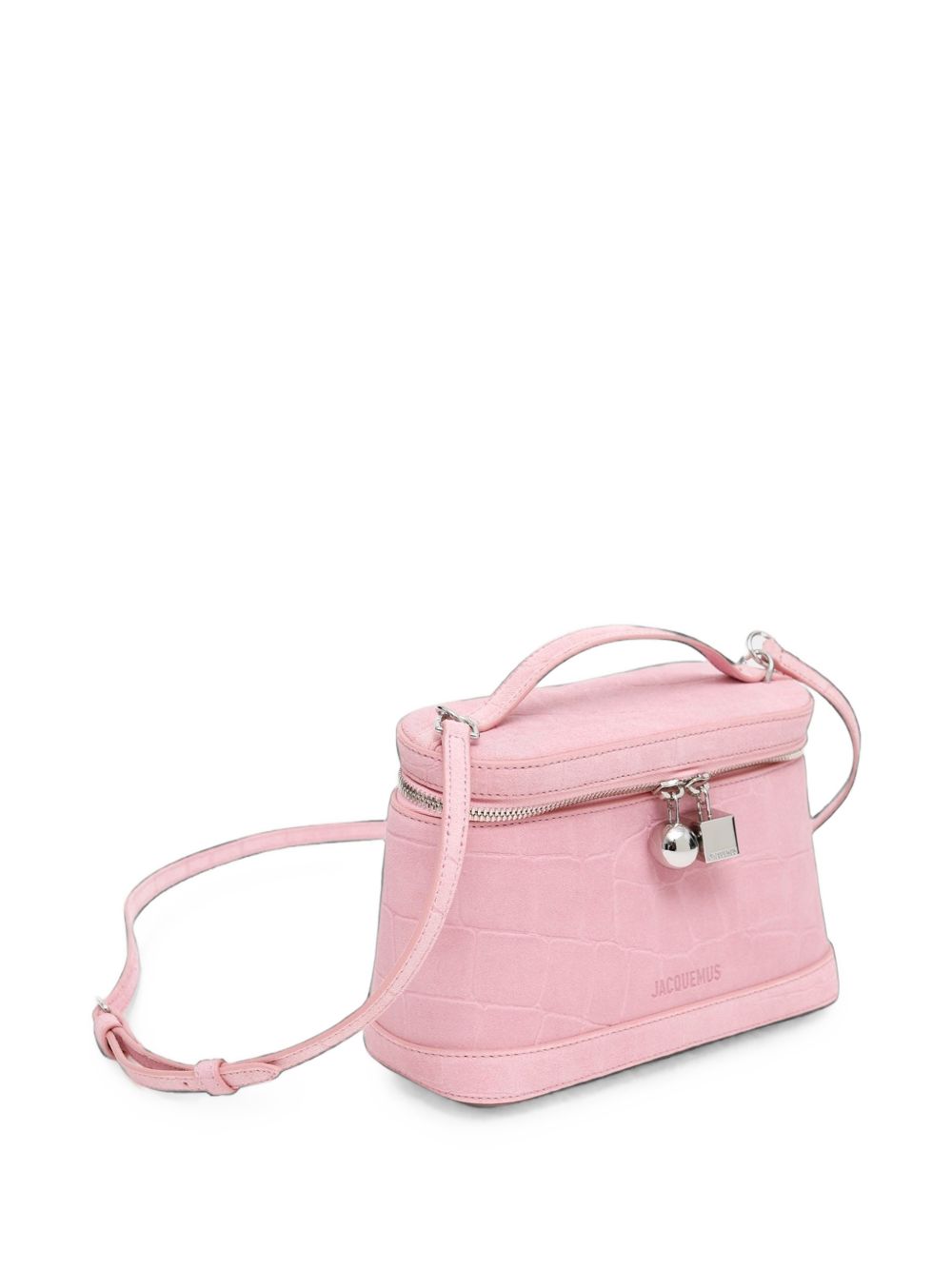 Jacquemus Le Petit Vanity Leather Shoulder Bag — Light Pink
