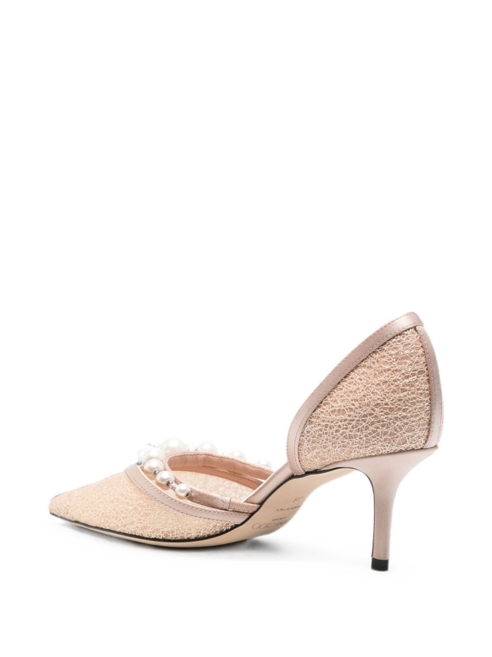Jimmy Choo Aurelie Glittered Pumps — Powder Pink