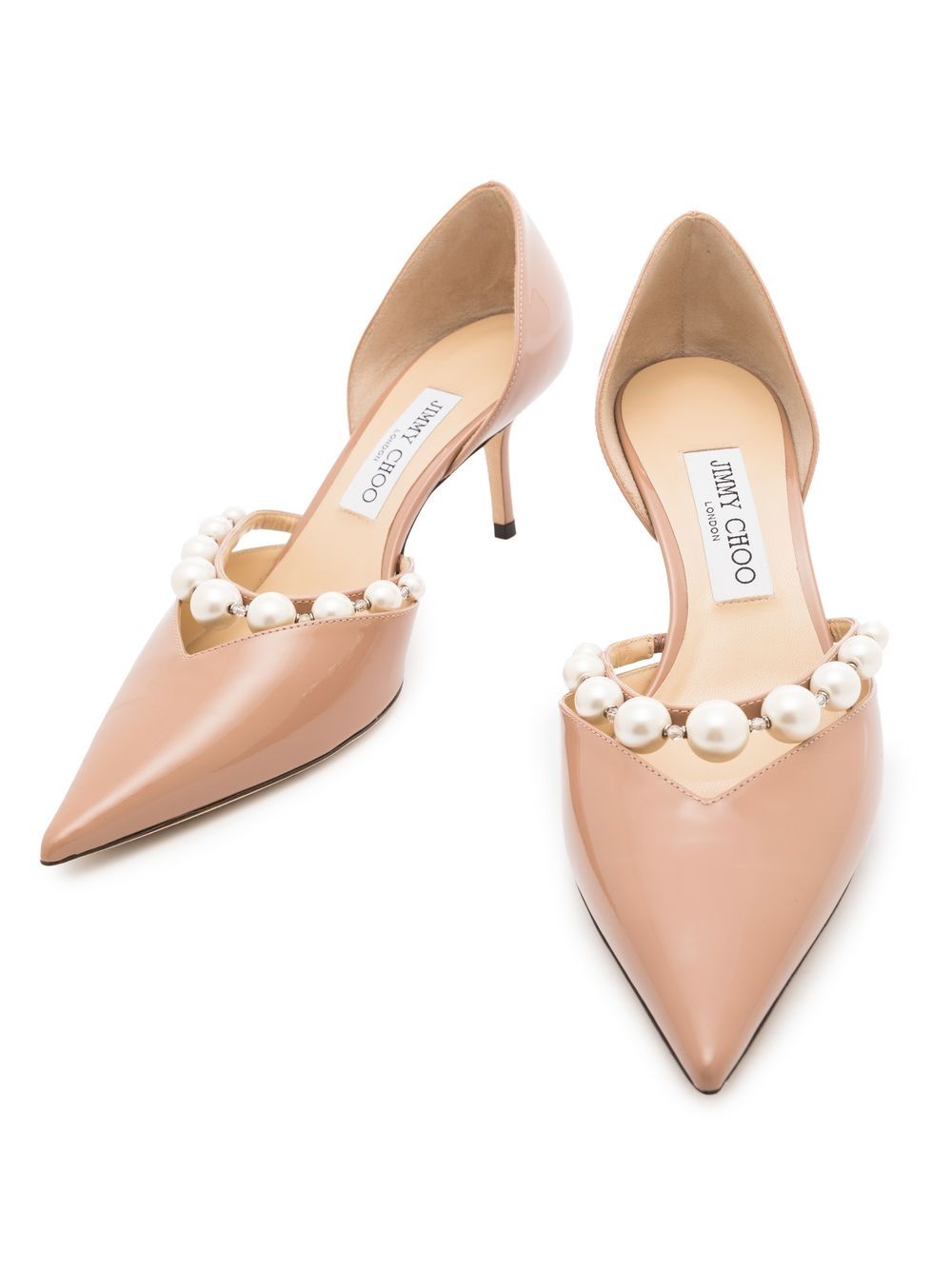 Jimmy Choo Aurelie Glittered Pumps — Ballet Pink