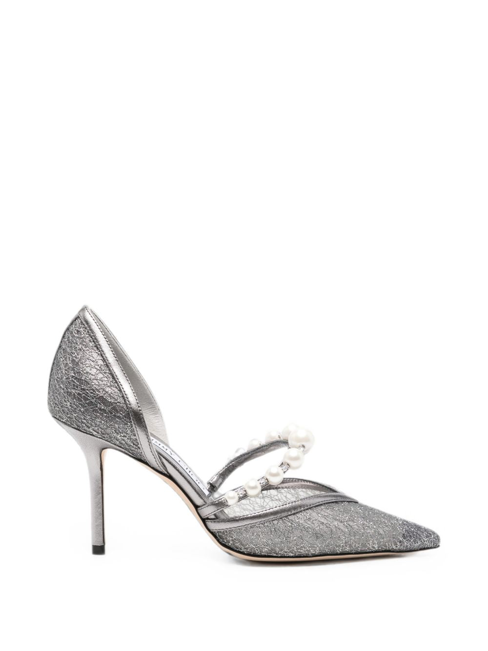 Jimmy Choo Aurelie Glittered Pumps — Anthracite