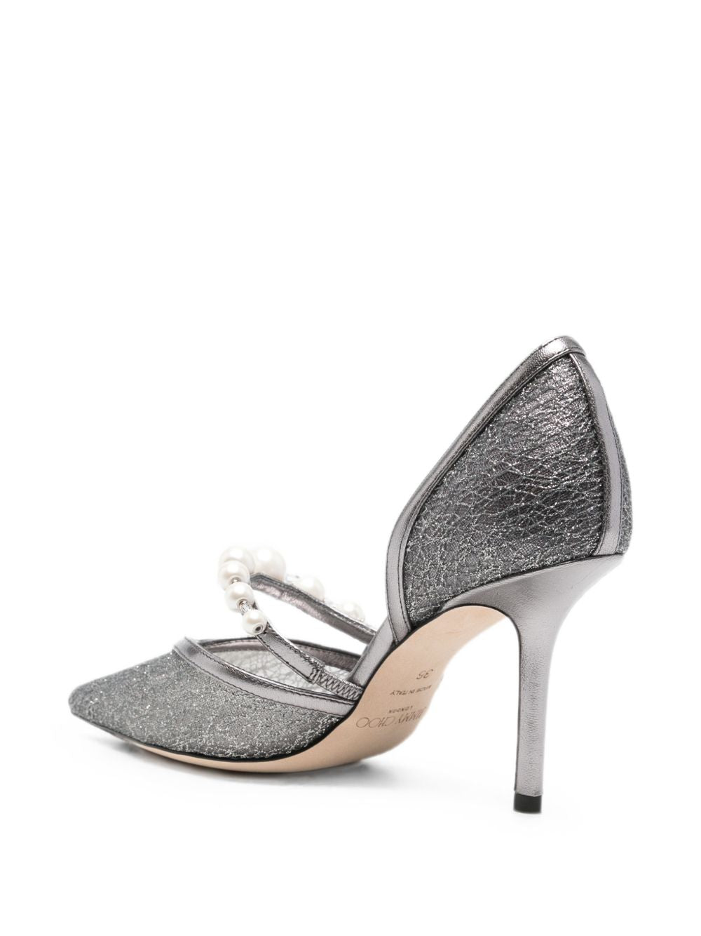 Jimmy Choo Aurelie Glittered Pumps — Anthracite