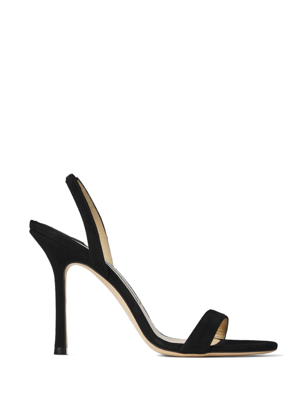 Jimmy Choo Jenn Suede Leather Sandals — Black