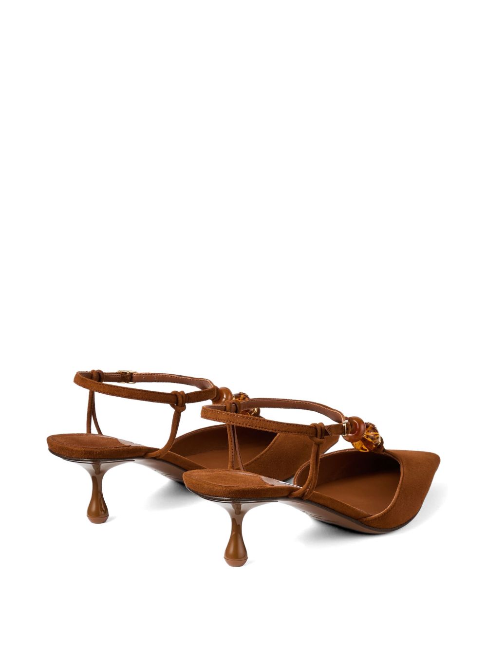 Jimmy Choo Lauri Suede Leather Pumps — Brown