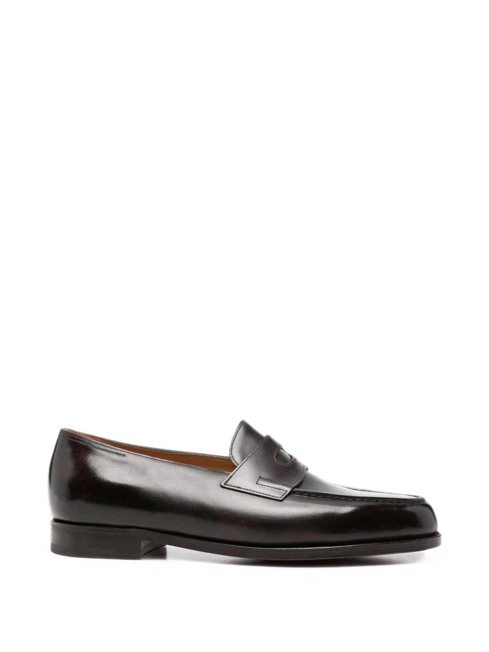 John Lobb Lopez Leather Loafers — Dark Brown