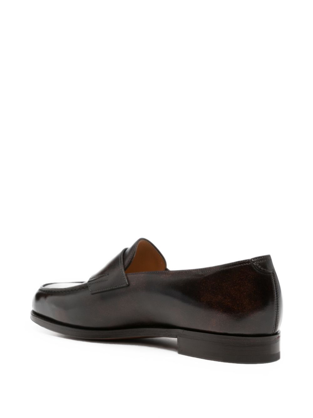 John Lobb Lopez Leather Loafers — Dark Brown