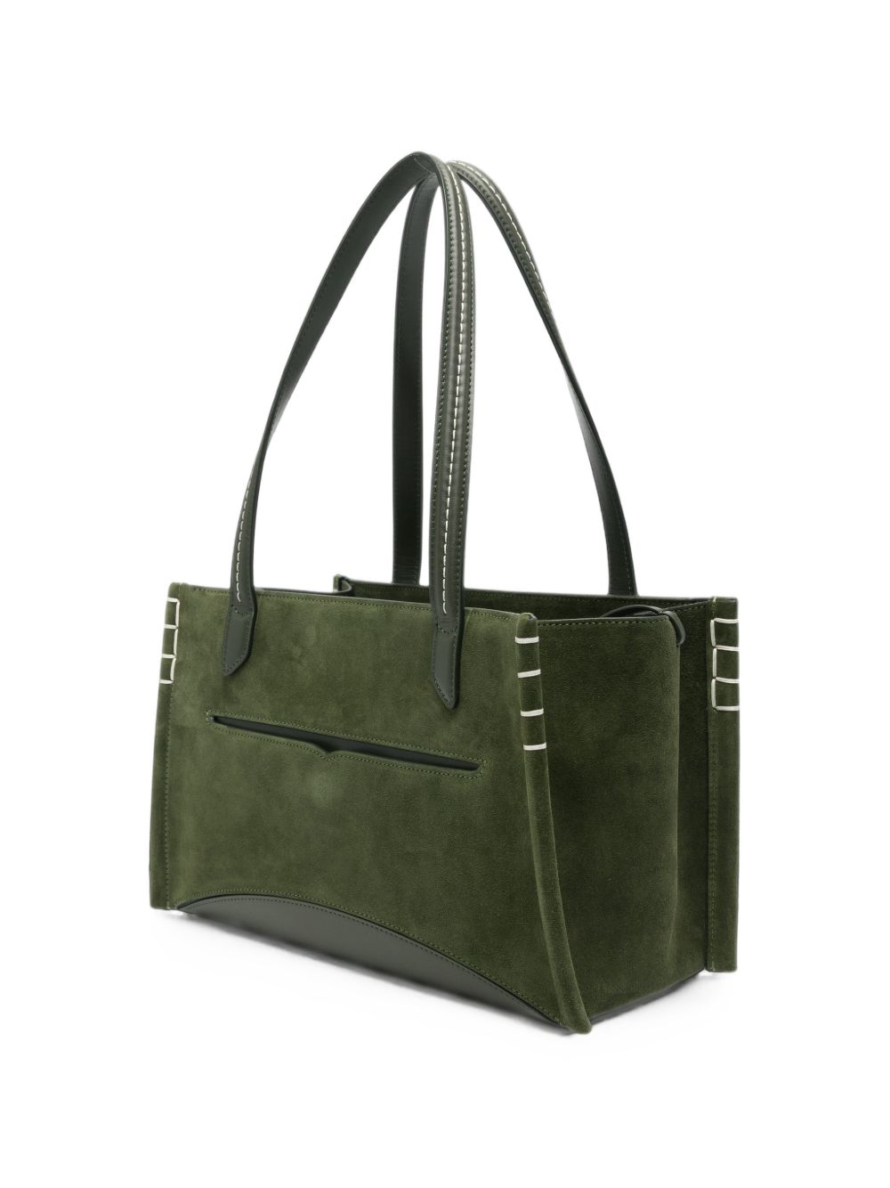 JW Anderson Loafer Leather Cabas Bag — Khaki