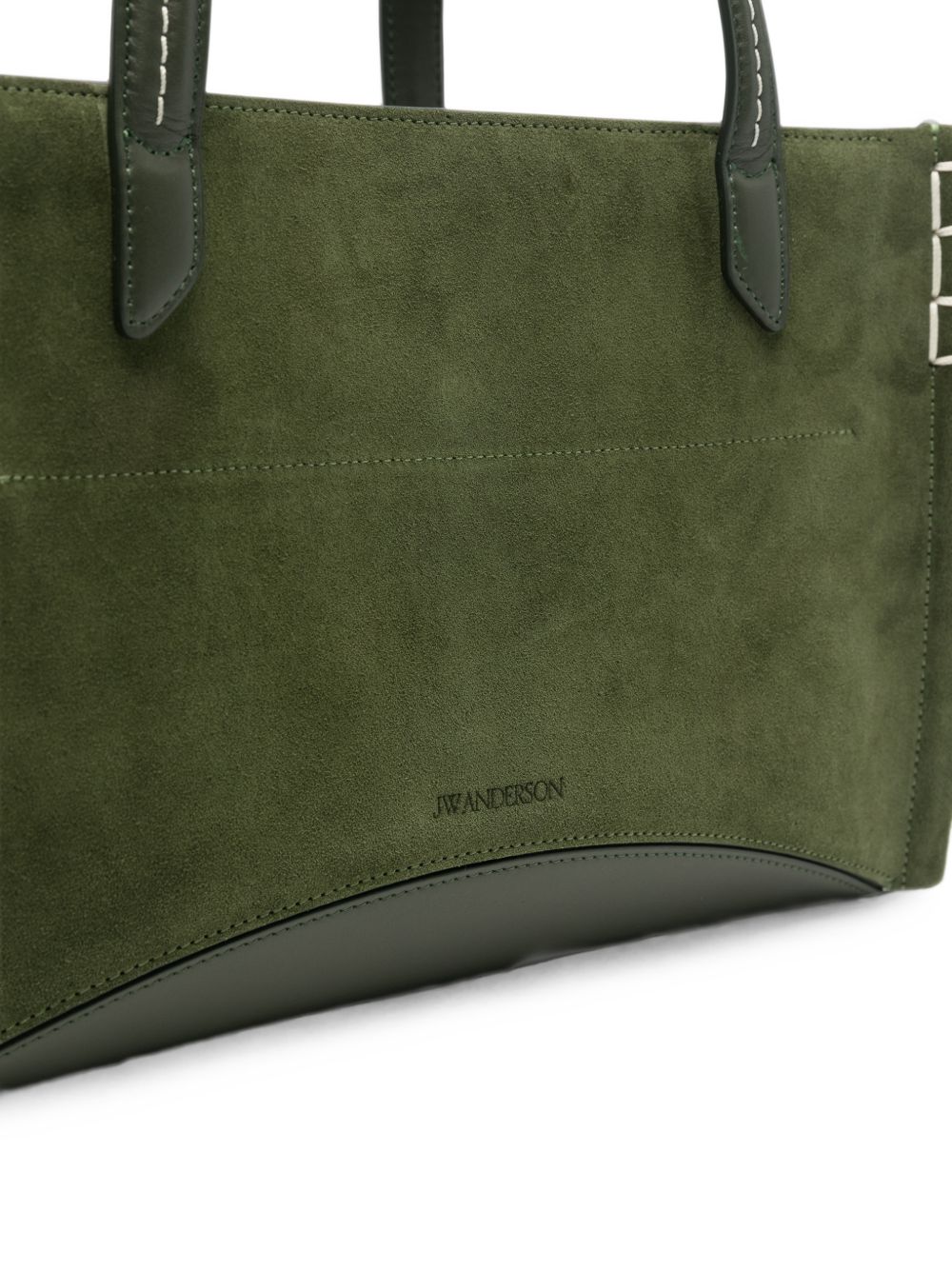 JW Anderson Loafer Leather Cabas Bag — Khaki