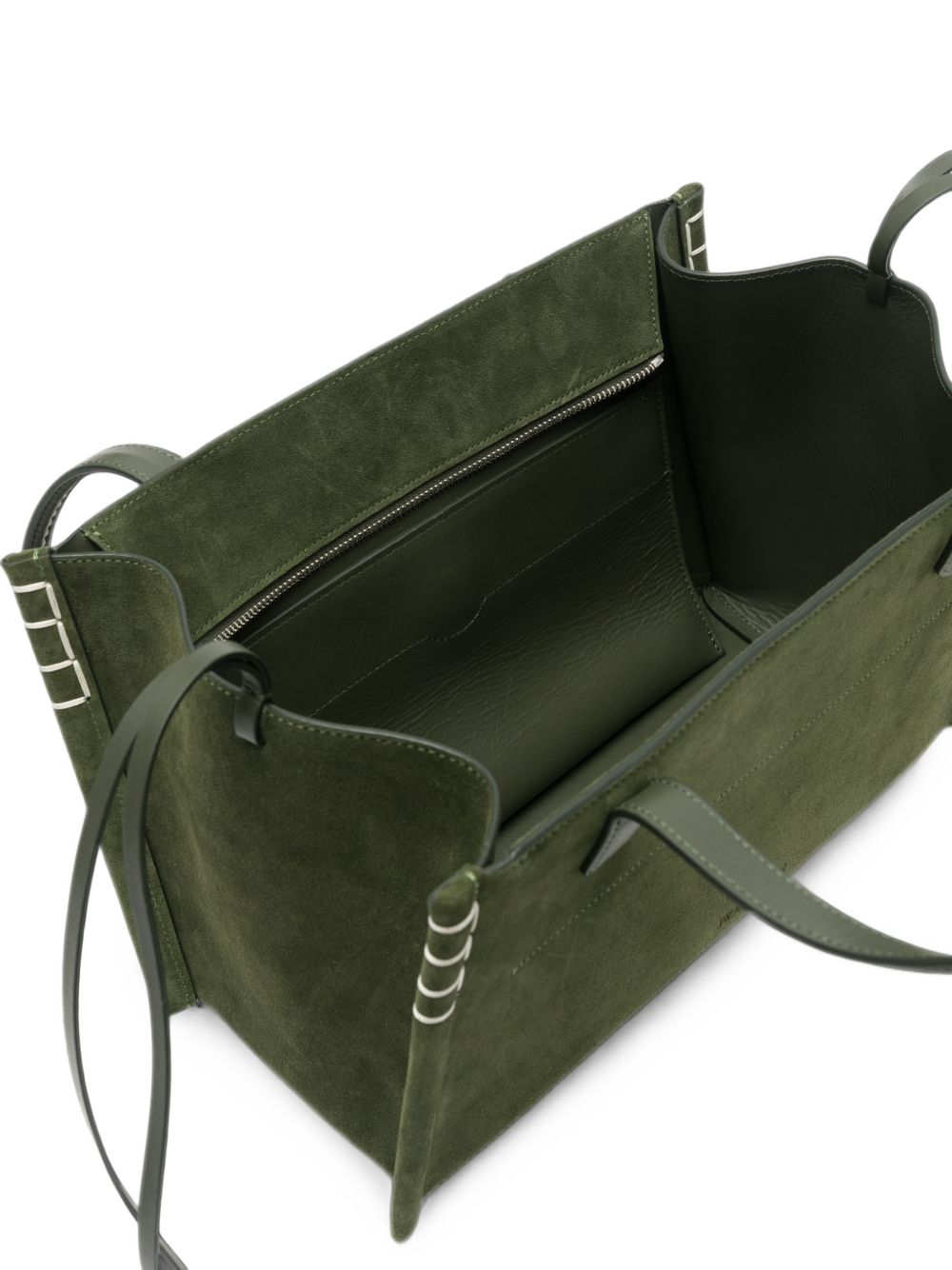 JW Anderson Loafer Leather Cabas Bag — Khaki
