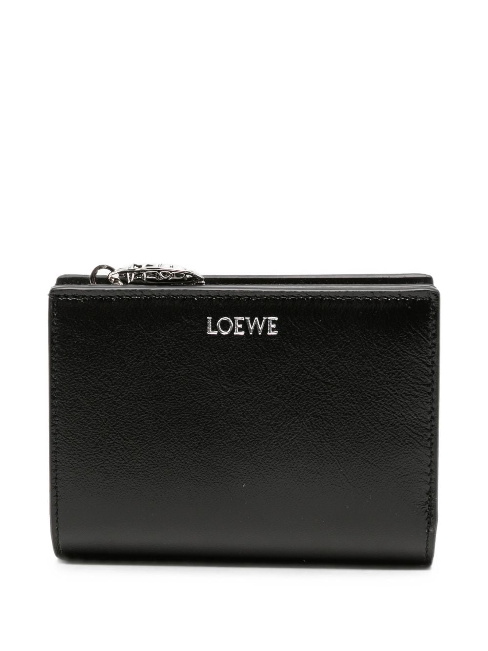 Loewe Claw Leather Compact Wallet — Black