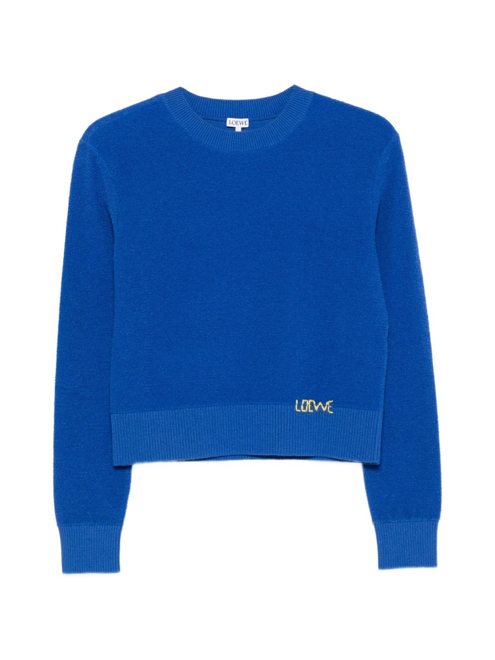 Loewe Logo Wool Sweater — Navy Blue