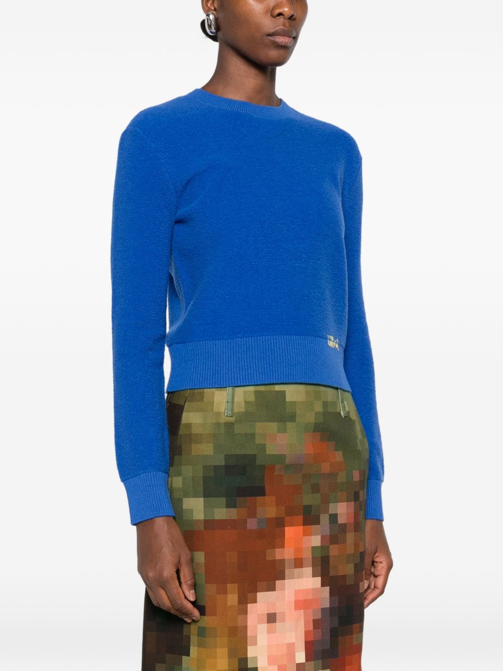 Loewe Logo Wool Sweater — Navy Blue