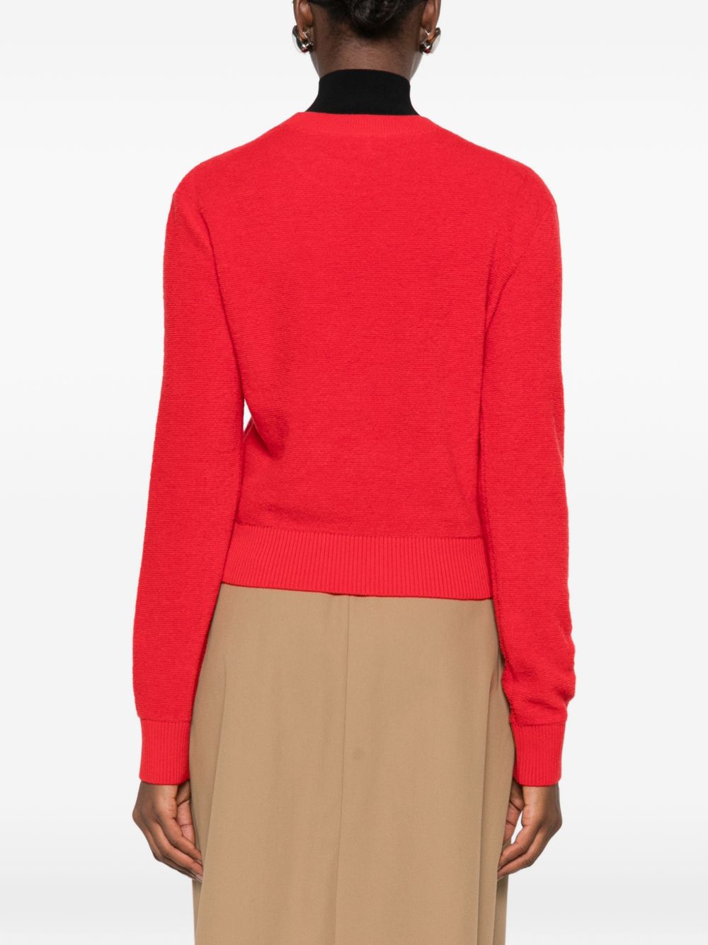 Loewe Logo Wool Sweater — Red