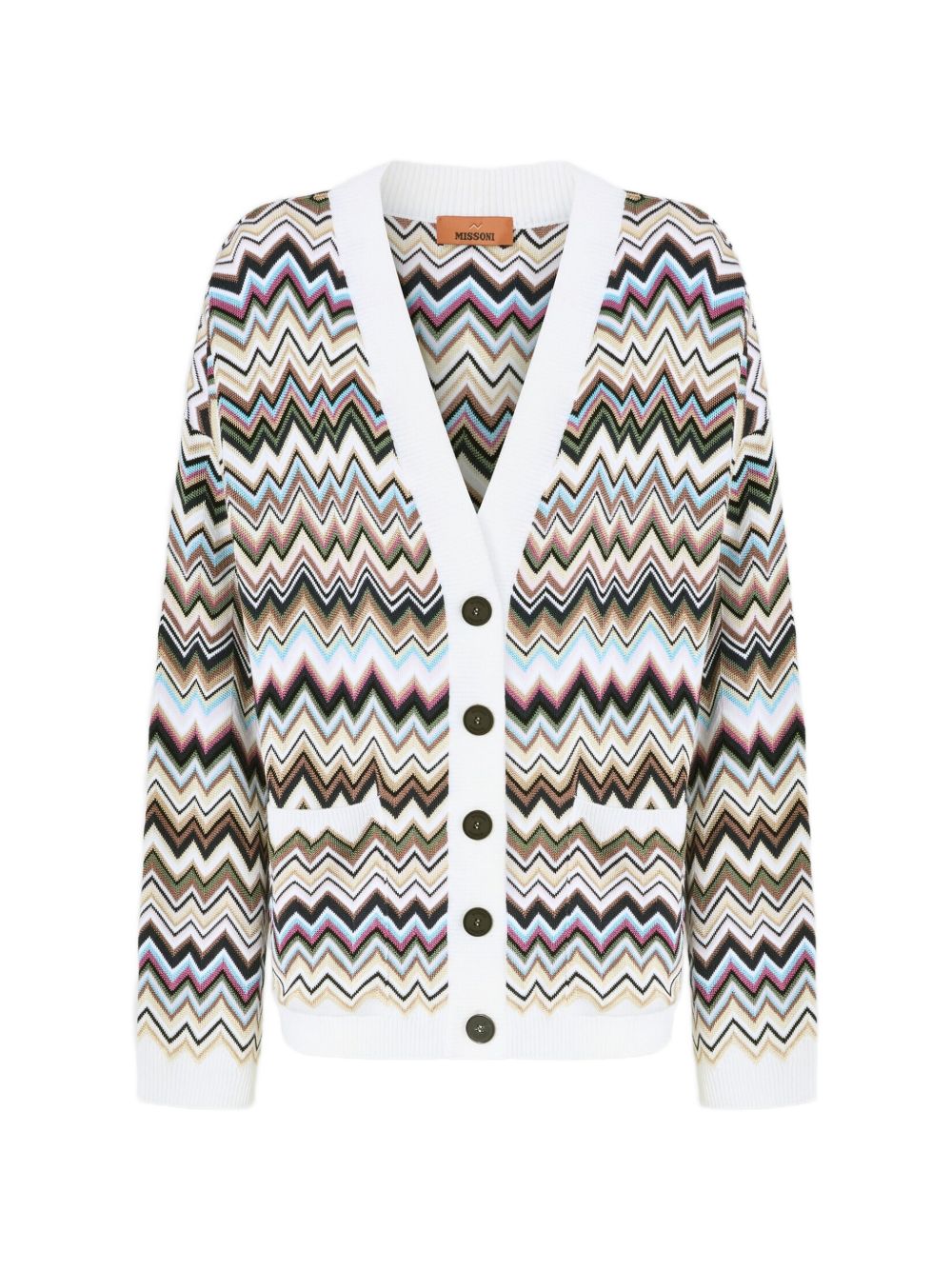 Missoni Wool Blend Cardigan — White