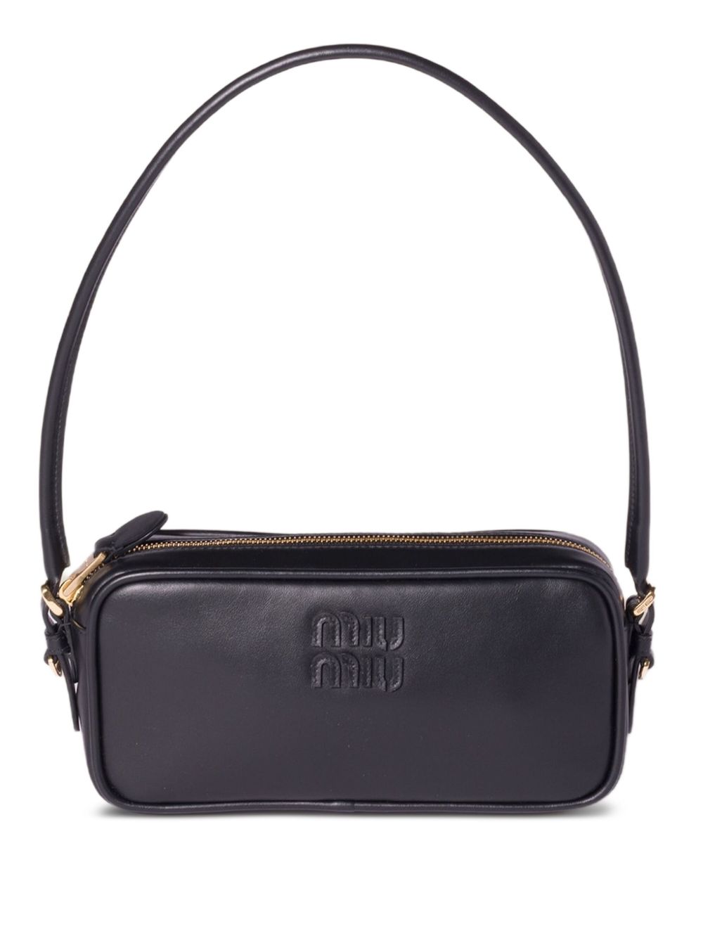 Miu Miu Leather Mini Bag — Black