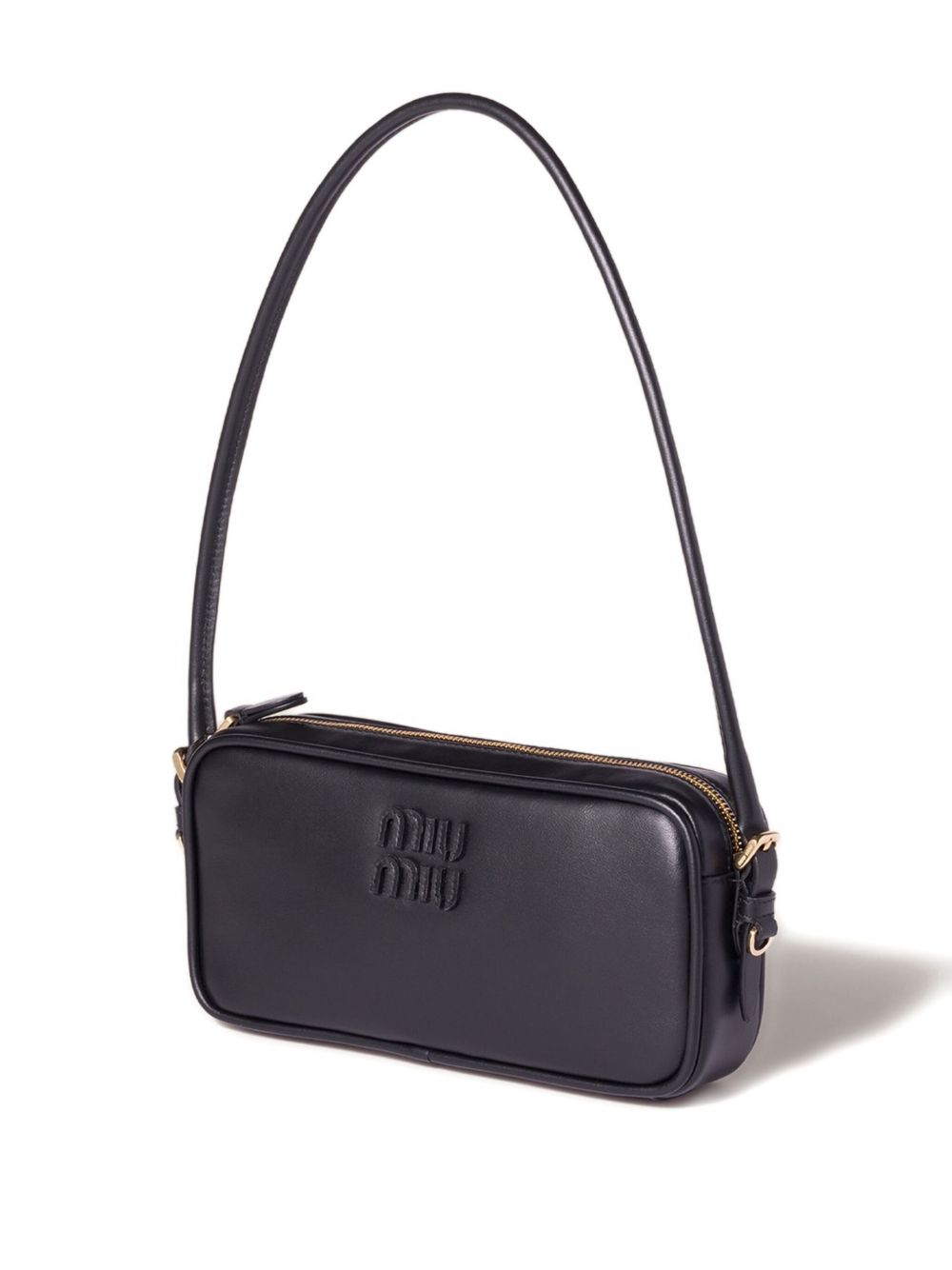 Miu Miu Leather Mini Bag — Black
