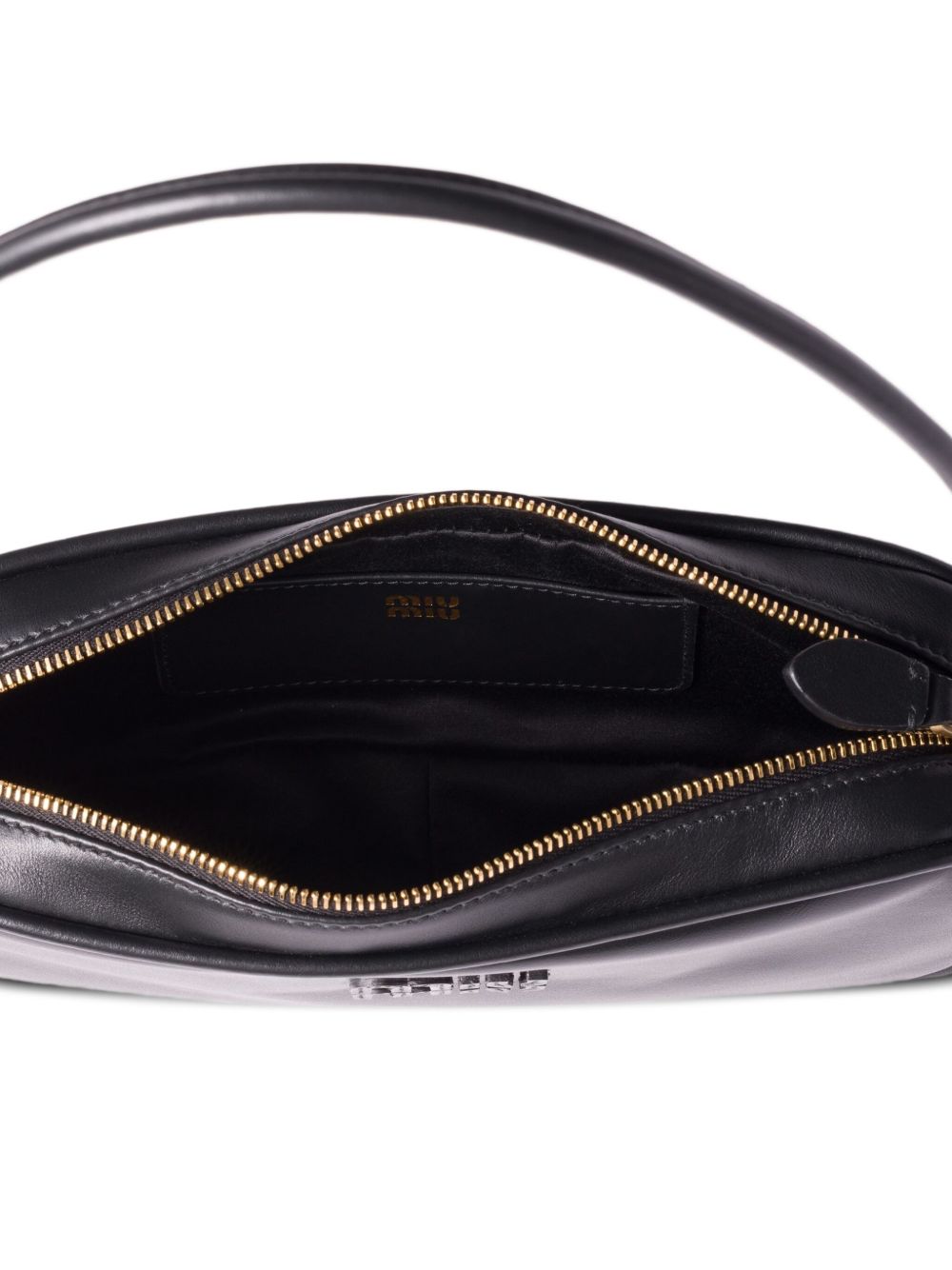 Miu Miu Leather Mini Bag — Black