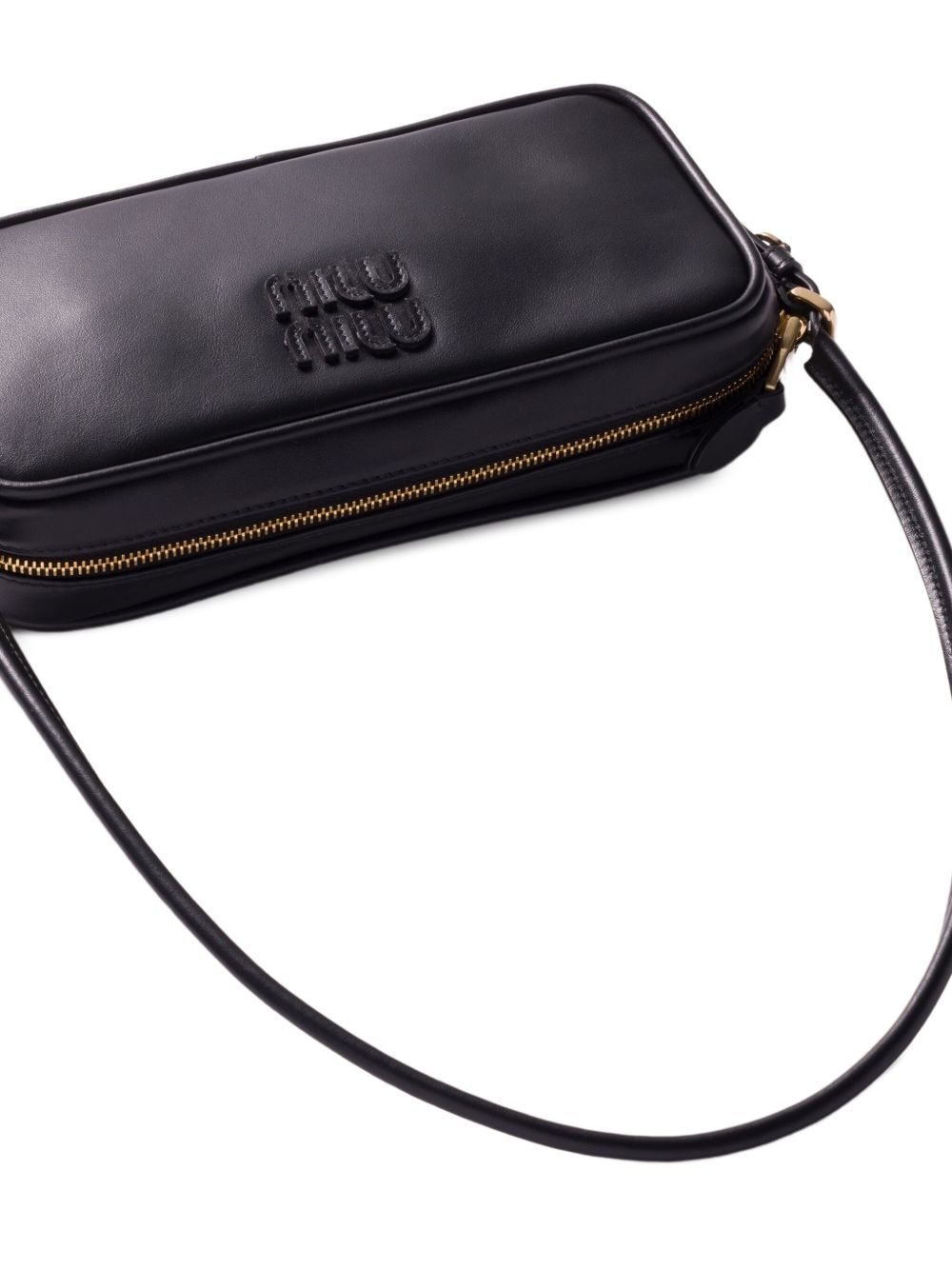 Miu Miu Leather Mini Bag — Black