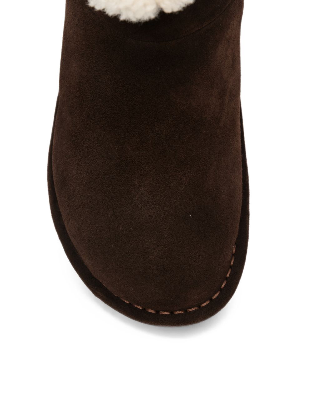 Miu Miu Suede Leather Boots — Brown