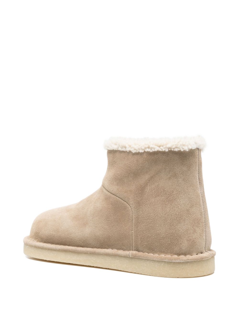 Miu Miu Suede Leather Boots — Beige