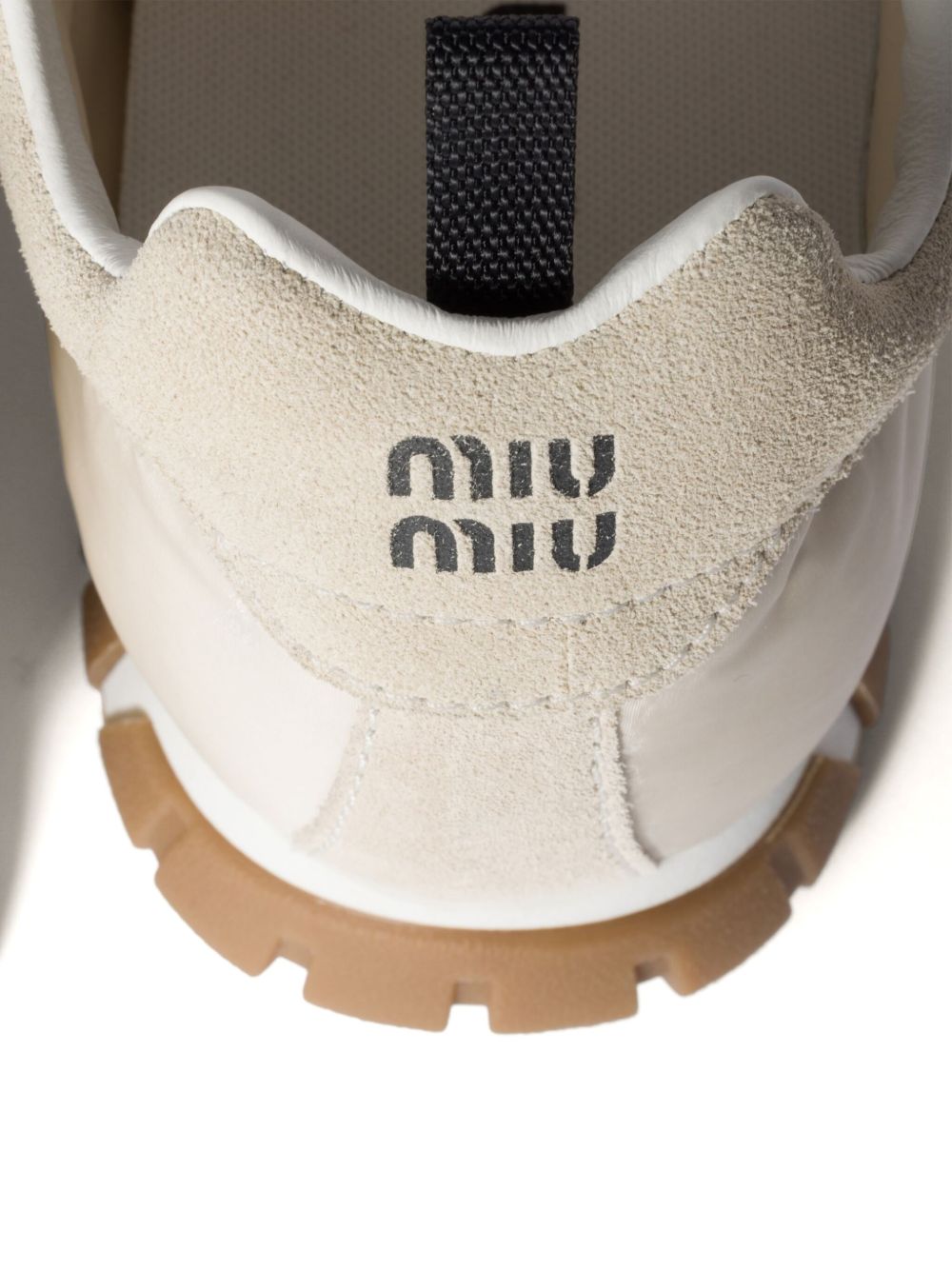 Miu Miu Tyre Sneakers — Beige