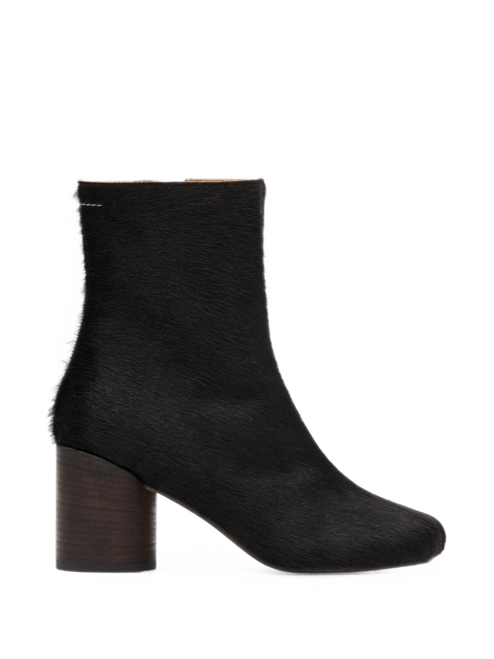 MM6 Maison Margiela Leather Ankle Boots — Black