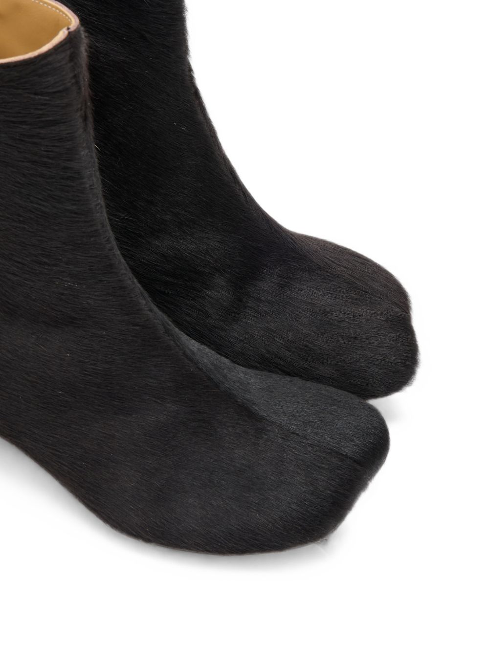 MM6 Maison Margiela Leather Ankle Boots — Black