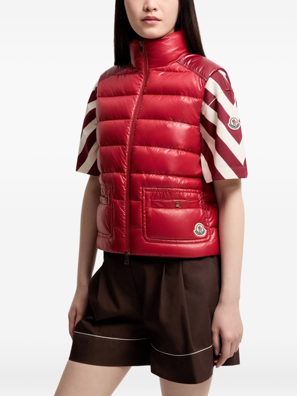 MONCLER Frelon Down Vest - Red